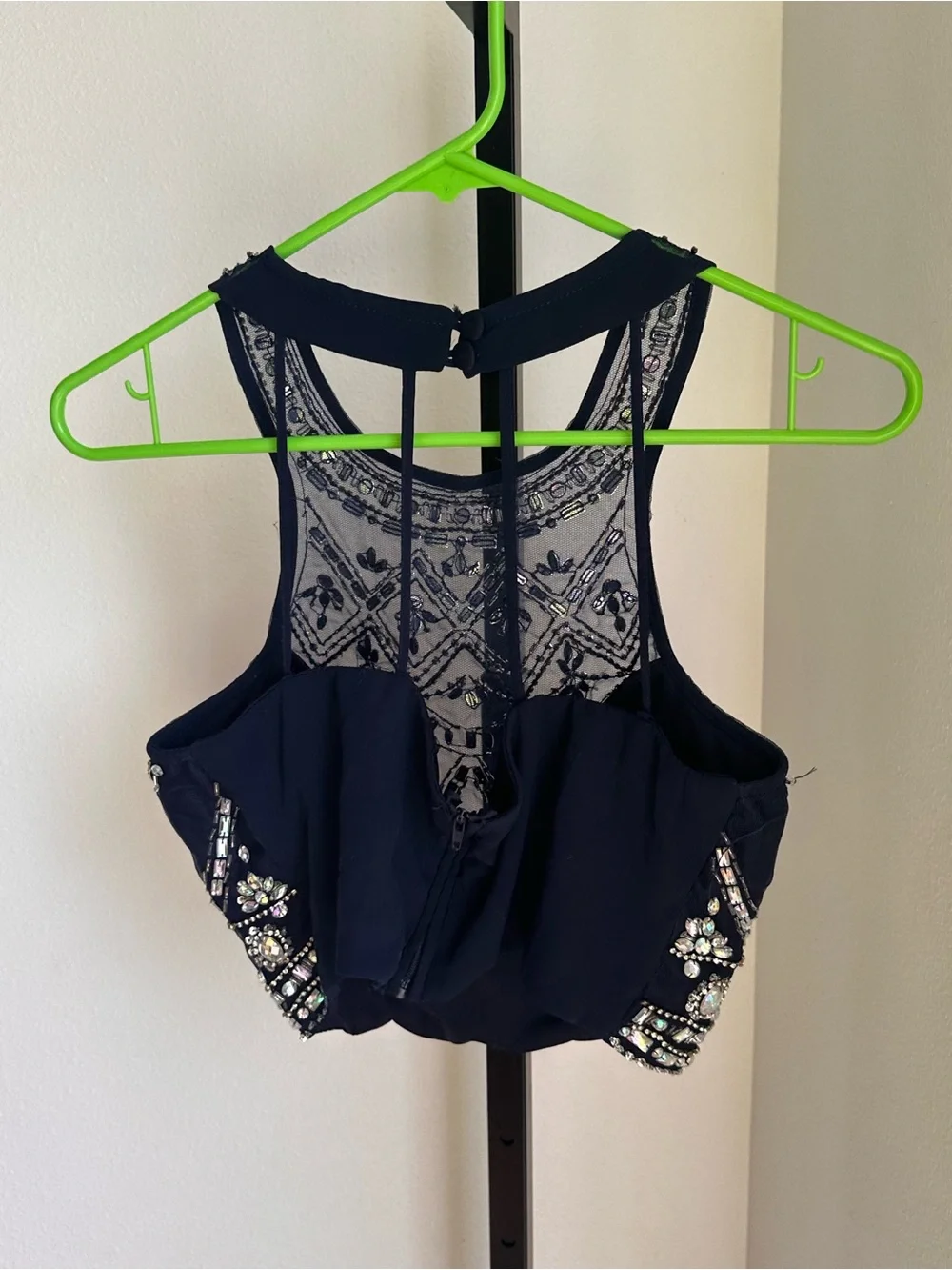 B.Darlin 11/12 crop top with rhinestones - Picture 3 of 4